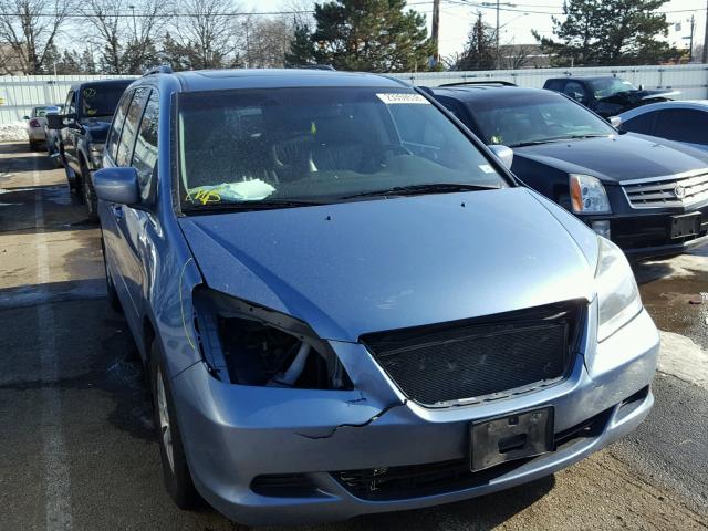 5FNRL38777B051069 - 2007 HONDA ODYSSEY EX BLUE photo 1