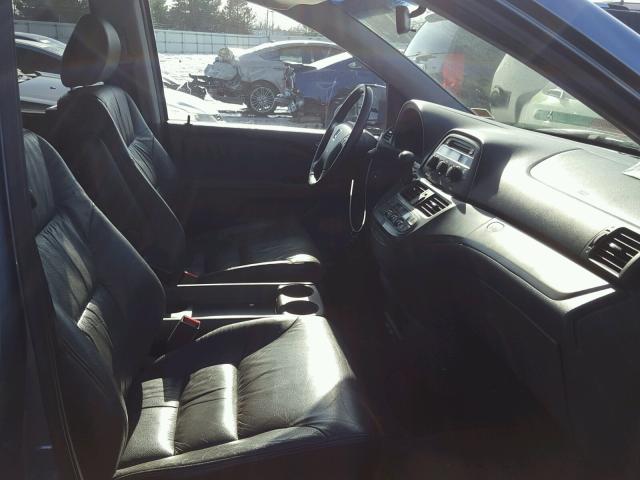 5FNRL38777B051069 - 2007 HONDA ODYSSEY EX BLUE photo 5