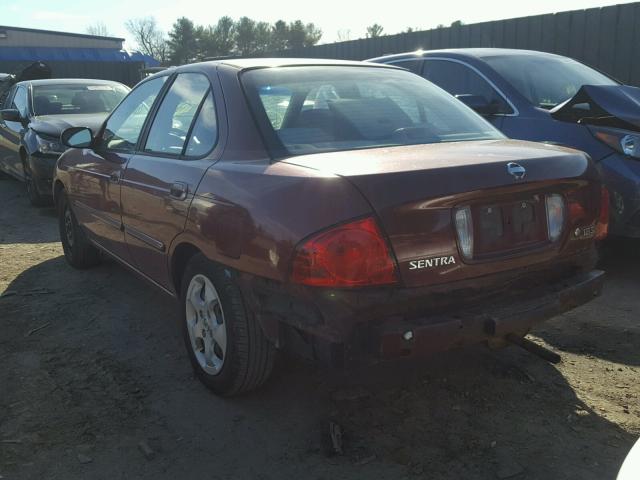 3N1CB51D54L913841 - 2004 NISSAN SENTRA 1.8 RED photo 3