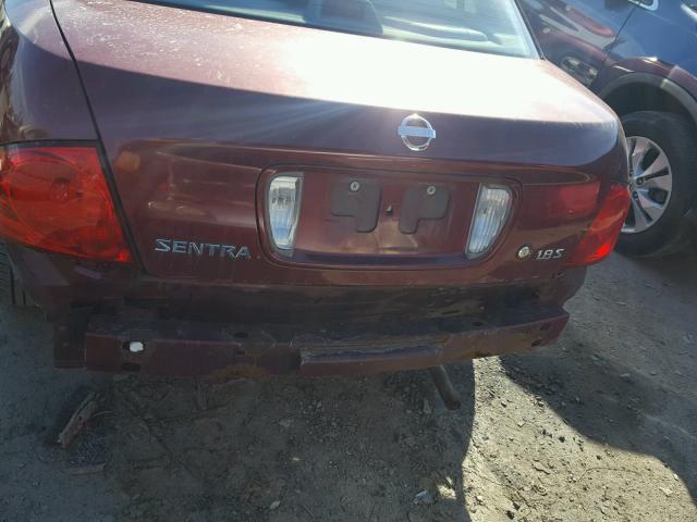 3N1CB51D54L913841 - 2004 NISSAN SENTRA 1.8 RED photo 9