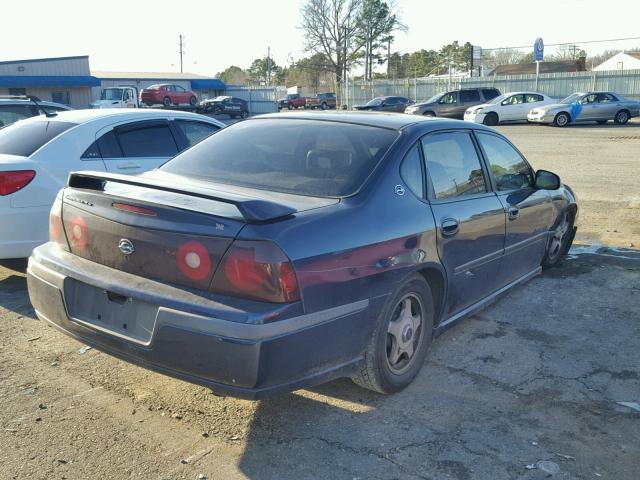 2G1WH55K229235477 - 2002 CHEVROLET IMPALA LS BLUE photo 4