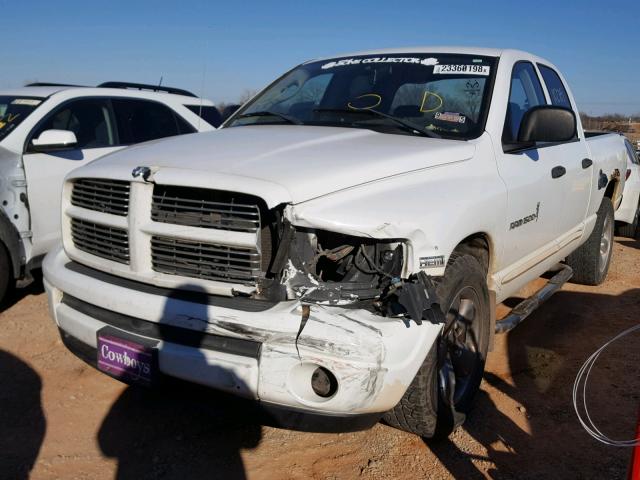 1D7HA18D64S604620 - 2004 DODGE RAM 1500 S WHITE photo 2