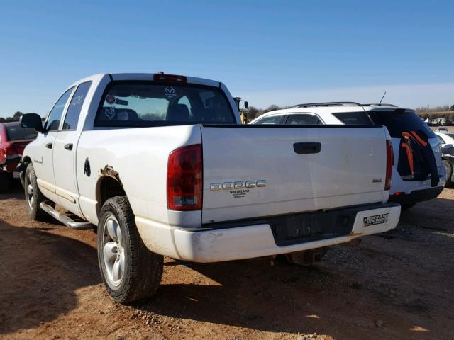 1D7HA18D64S604620 - 2004 DODGE RAM 1500 S WHITE photo 3