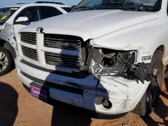 1D7HA18D64S604620 - 2004 DODGE RAM 1500 S WHITE photo 9