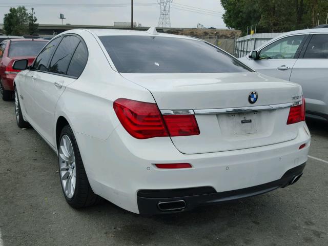 WBAKA8C55CDX01302 - 2012 BMW 750I WHITE photo 3