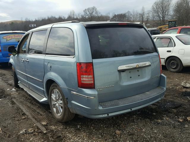 2A4RR6DX0AR137240 - 2010 CHRYSLER TOWN & COU BLUE photo 3