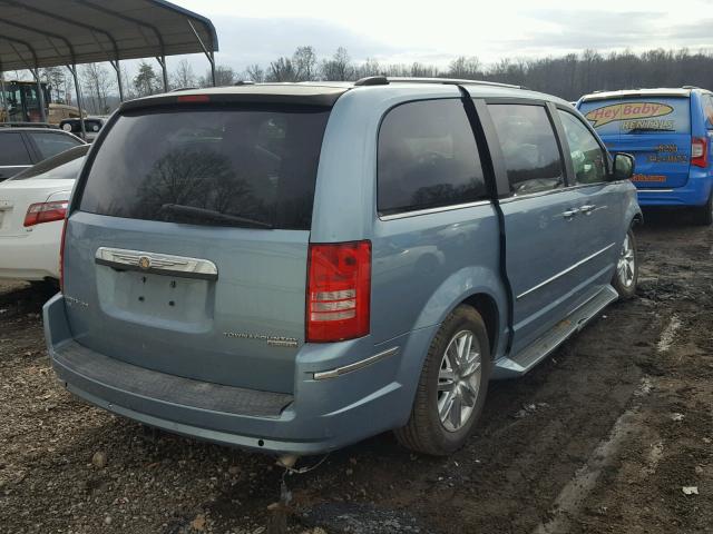 2A4RR6DX0AR137240 - 2010 CHRYSLER TOWN & COU BLUE photo 4