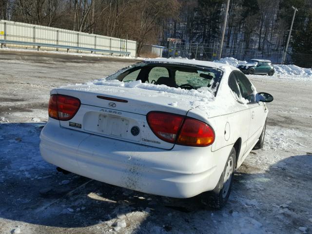 1G3NK12T51C278938 - 2001 OLDSMOBILE ALERO GX WHITE photo 4