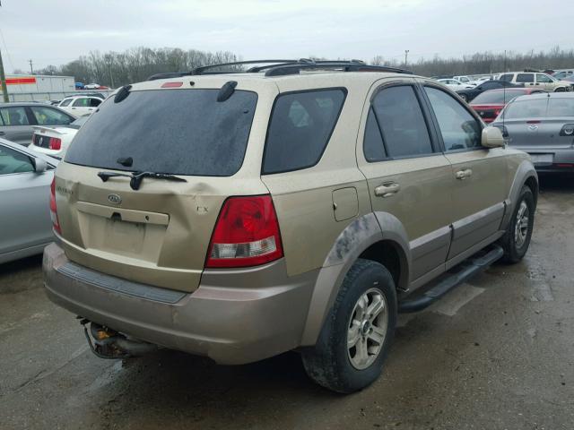 KNDJD733035126454 - 2003 KIA SORENTO EX GOLD photo 4