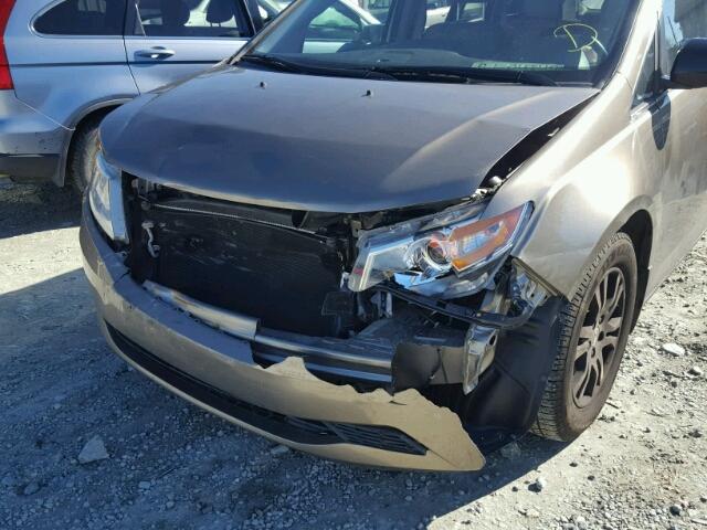 5FNRL5H67CB082450 - 2012 HONDA ODYSSEY EX GOLD photo 9