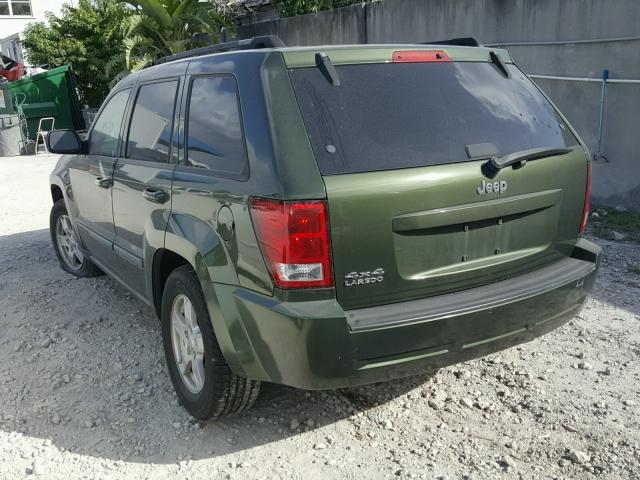 1J8GR48KX7C513078 - 2007 JEEP GRAND CHER GREEN photo 3