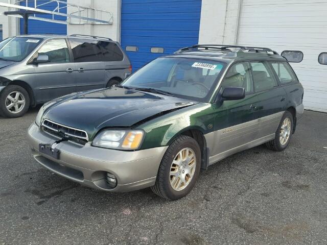 4S3BH806817667072 - 2001 SUBARU LEGACY OUT GREEN photo 2