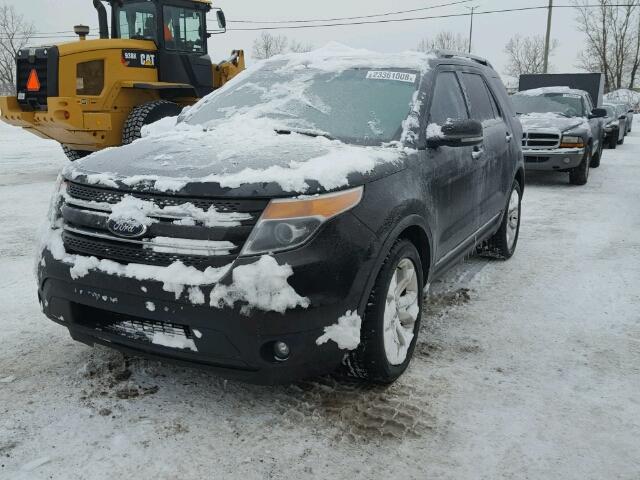 1FM5K8F85DGA68945 - 2013 FORD EXPLORER L BLACK photo 2