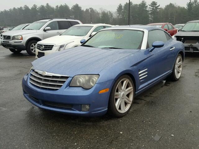 1C3AN69L75X050130 - 2005 CHRYSLER CROSSFIRE BLUE photo 2