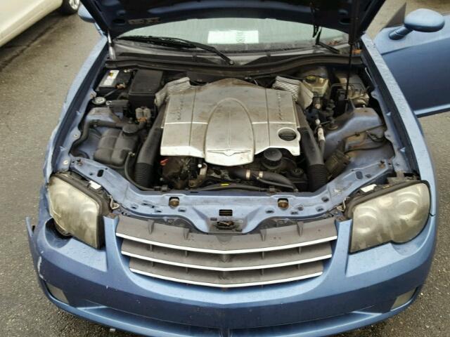 1C3AN69L75X050130 - 2005 CHRYSLER CROSSFIRE BLUE photo 7