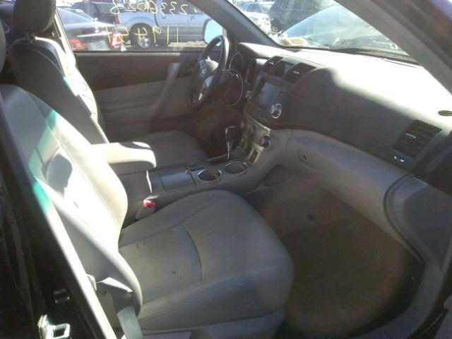 5TDBK3EH4CS151119 - 2012 TOYOTA HIGHLANDER BLACK photo 5
