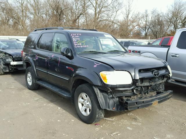 5TDBT44A17S292341 - 2007 TOYOTA SEQUOIA SR BLACK photo 1