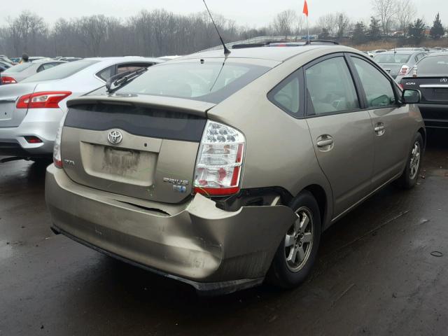 JTDKB20UX67505755 - 2006 TOYOTA PRIUS TAN photo 4