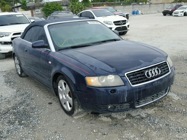 WAUAC48HX6K007593 - 2006 AUDI A4 1.8 CAB BLUE photo 1