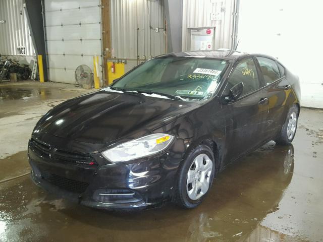 1C3CDFAA8GD516576 - 2016 DODGE DART SE BLACK photo 2