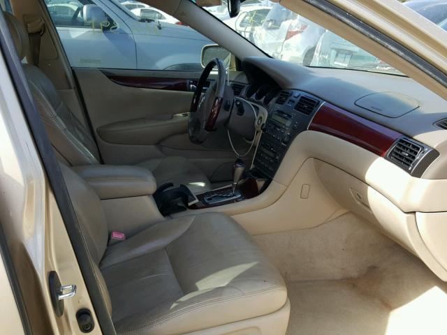 JTHBA30G045034175 - 2004 LEXUS ES 330 BEIGE photo 5