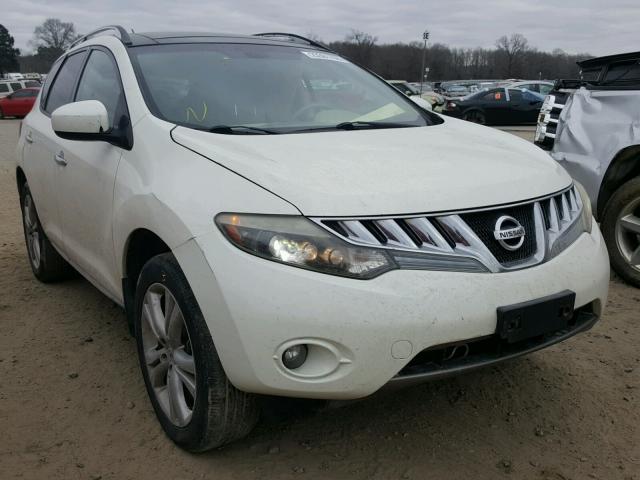 JN8AZ18W79W132759 - 2009 NISSAN MURANO S WHITE photo 1