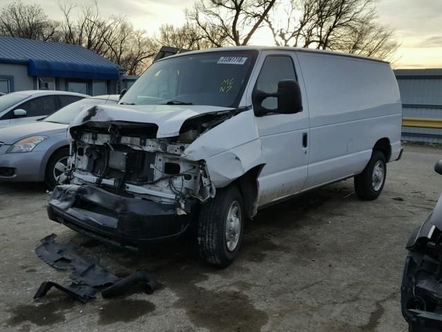 1FTNE1EWXCDB34327 - 2012 FORD ECONOLINE WHITE photo 2