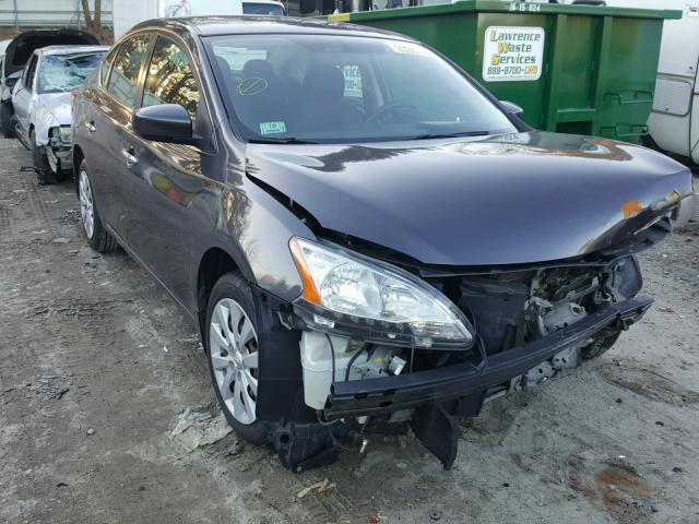 3N1AB7AP5DL795559 - 2013 NISSAN SENTRA S GRAY photo 1