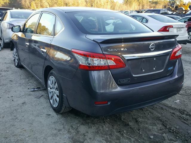 3N1AB7AP5DL795559 - 2013 NISSAN SENTRA S GRAY photo 3