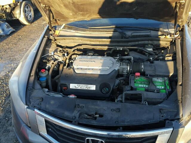 1HGCP36888A081814 - 2008 HONDA ACCORD EXL GRAY photo 7