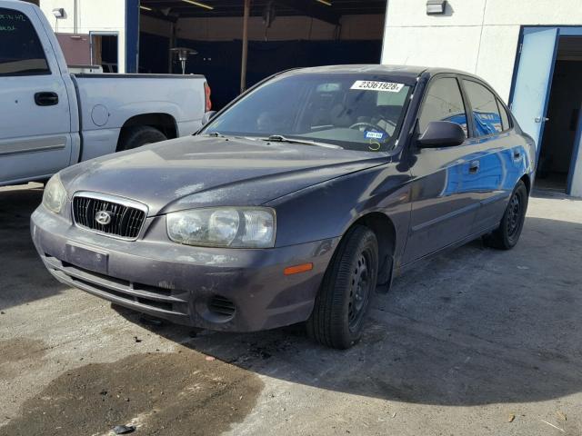 KMHDN45D63U477644 - 2003 HYUNDAI ELANTRA GL GRAY photo 2