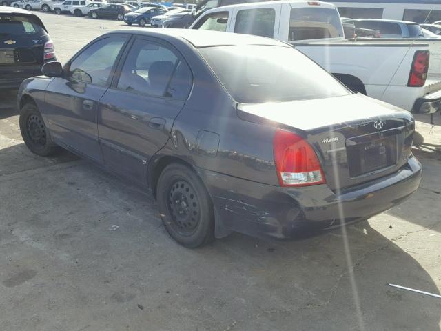 KMHDN45D63U477644 - 2003 HYUNDAI ELANTRA GL GRAY photo 3