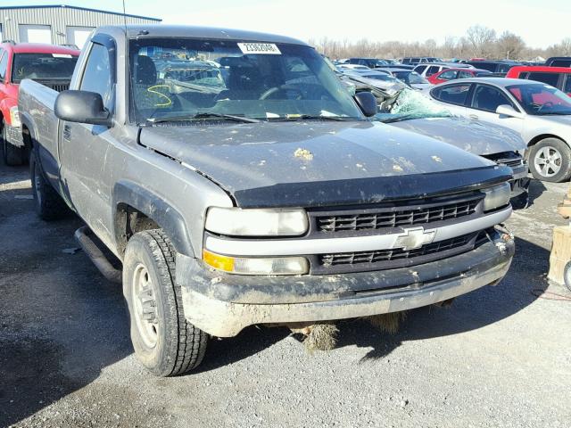 1GCGC24UX1Z271031 - 2001 CHEVROLET SILVERADO GRAY photo 1