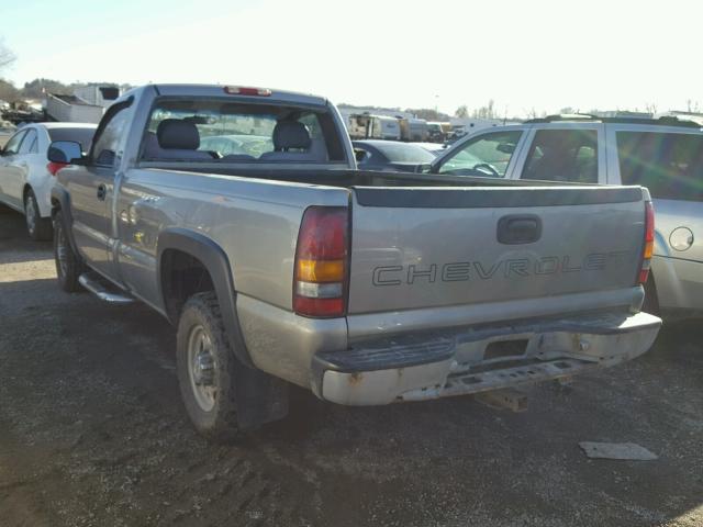 1GCGC24UX1Z271031 - 2001 CHEVROLET SILVERADO GRAY photo 3