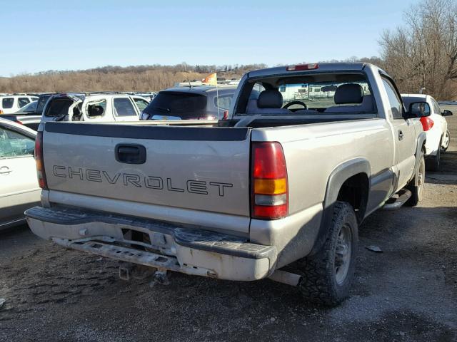 1GCGC24UX1Z271031 - 2001 CHEVROLET SILVERADO GRAY photo 4