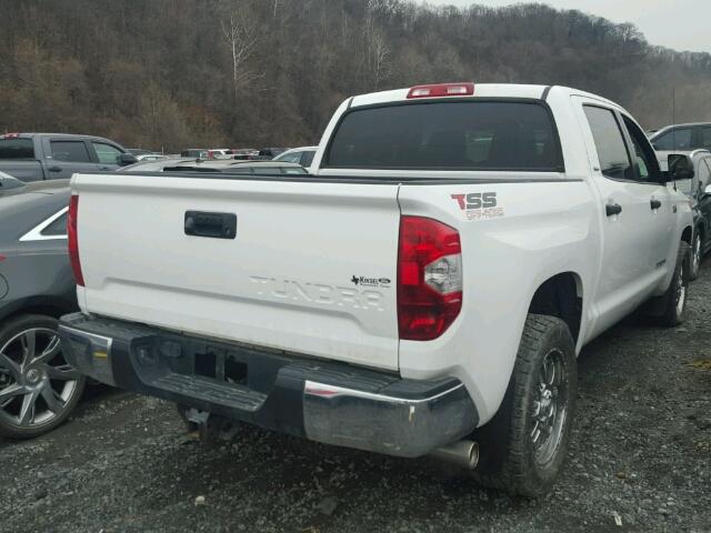 5TFEY5F18EX149279 - 2014 TOYOTA TUNDRA CRE WHITE photo 4