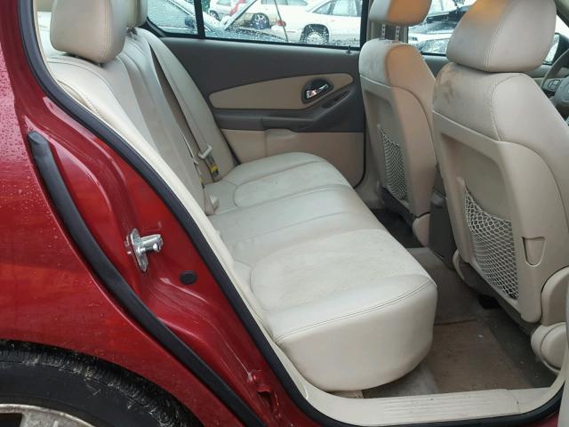1G1ZU54884F110959 - 2004 CHEVROLET MALIBU LT RED photo 6