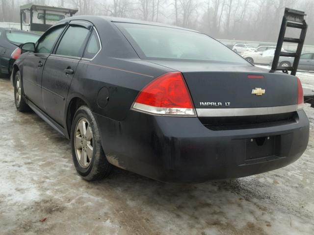 2G1WB5EN7A1233698 - 2010 CHEVROLET IMPALA LT BLACK photo 3