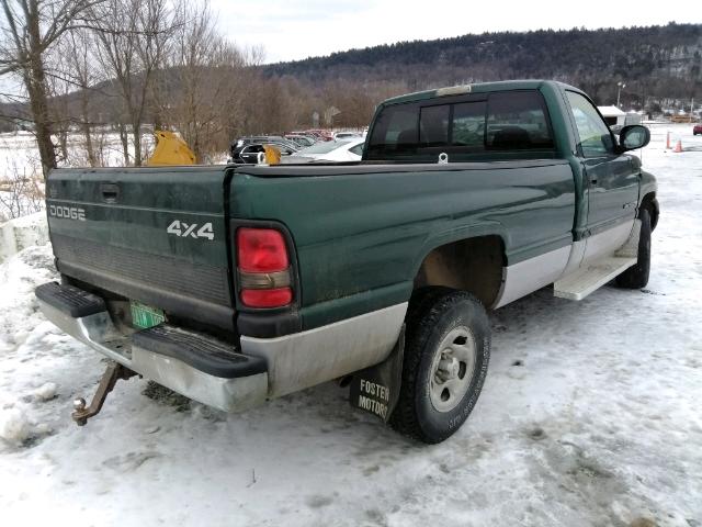 1B7HF16Z8YS623508 - 2000 DODGE RAM 1500 GREEN photo 4