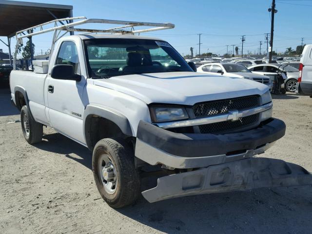 1GCHC24U73E296421 - 2003 CHEVROLET SILVERADO WHITE photo 1