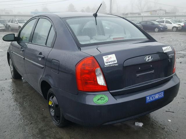 KMHCN46CX9U360644 - 2009 HYUNDAI ACCENT GLS GRAY photo 3