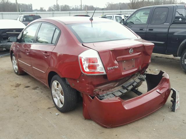 3N1AB61E18L759673 - 2008 NISSAN SENTRA 2.0 BURGUNDY photo 3