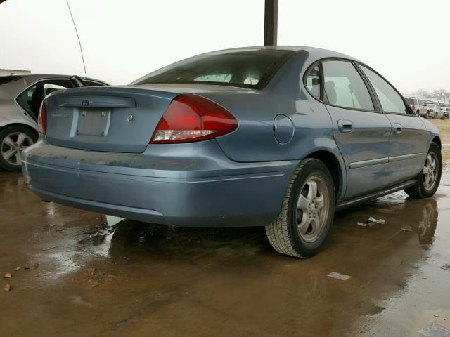 1FAFP53U95A273799 - 2005 FORD TAURUS SE BLUE photo 4