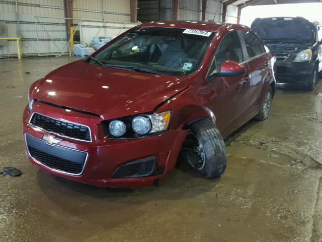 1G1JC5SHXG4111954 - 2016 CHEVROLET SONIC LT RED photo 2