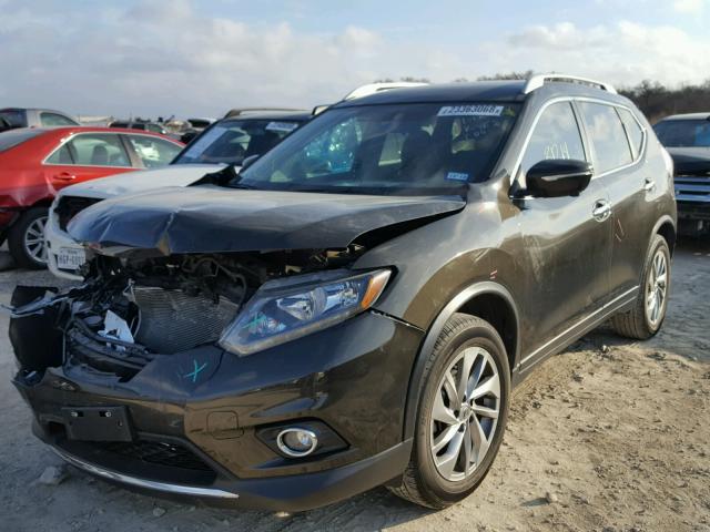 5N1AT2MT5FC783153 - 2015 NISSAN ROGUE S GREEN photo 2