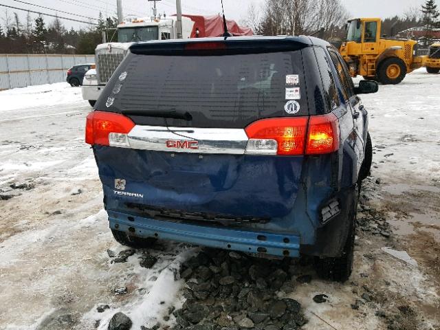 2CTALBEW2A6393629 - 2010 GMC TERRAIN SL BLUE photo 9