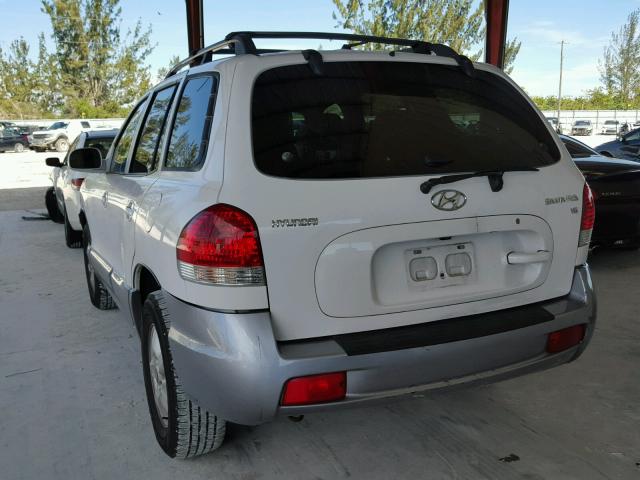 KM8SC13D45U893256 - 2005 HYUNDAI SANTA FE G WHITE photo 3