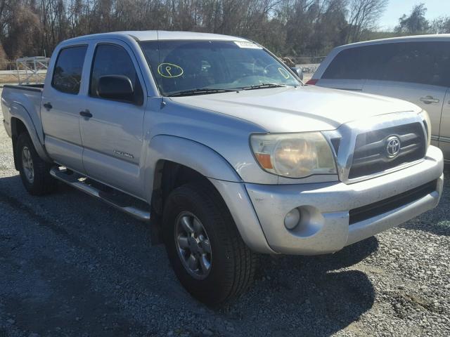 5TEJU62N18Z473499 - 2008 TOYOTA TACOMA DOU SILVER photo 1