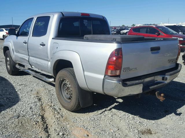 5TEJU62N18Z473499 - 2008 TOYOTA TACOMA DOU SILVER photo 3