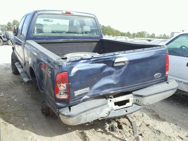 1FTSW21P86EB22776 - 2006 FORD F250 SUPER BLUE photo 3